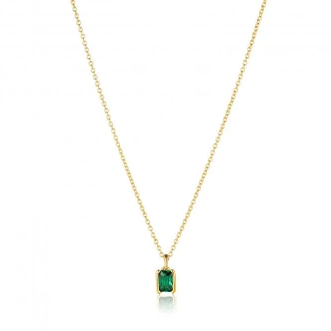 Green Zirconia Roccanova Piccolo Necklace SJ-N42260-GCZ-YG