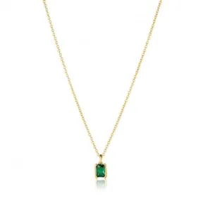 Green Zirconia Roccanova Piccolo Necklace SJ-N42260-GCZ-YG