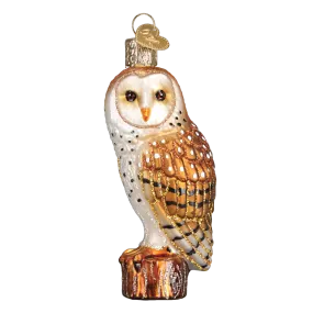 Handblown Glass Ornament- Owl