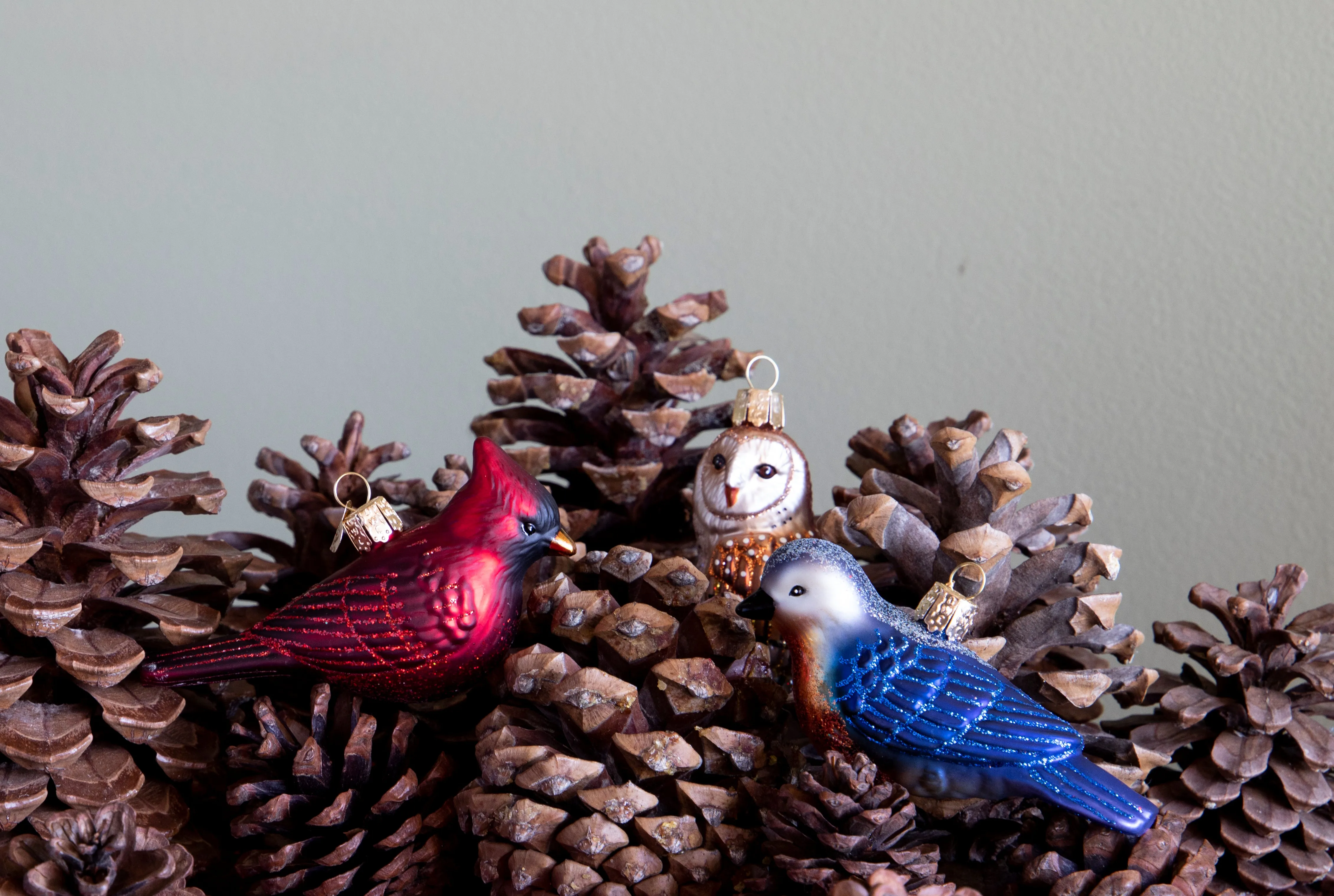 Handblown Glass Ornament- Owl