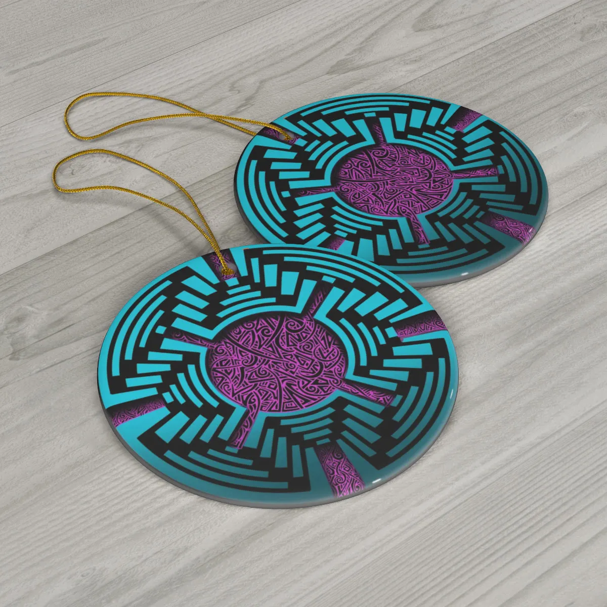 Hiosik Futurism I Ceramic Ornament