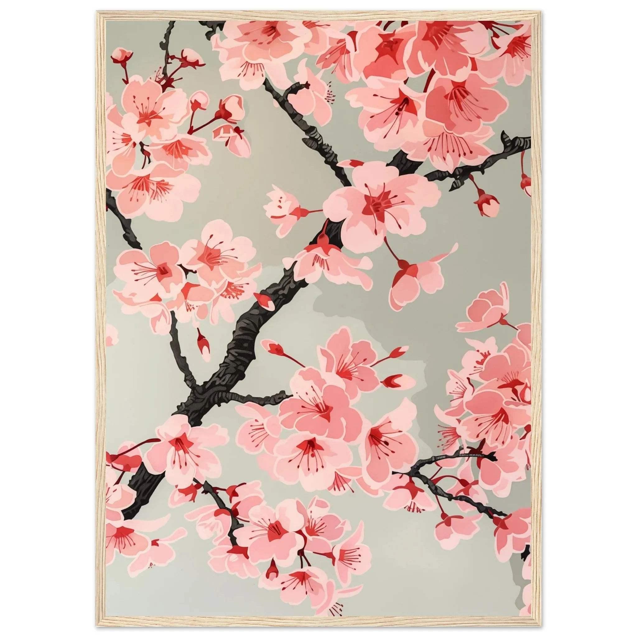 Japanese Cherry Blossom Wall Art