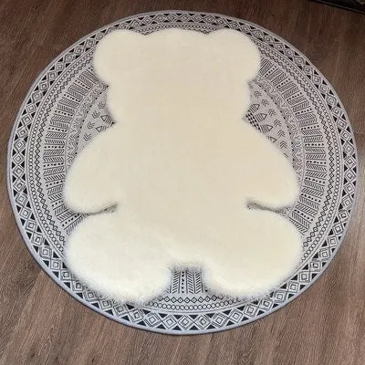 Kawaii Cartoon Bear Rug