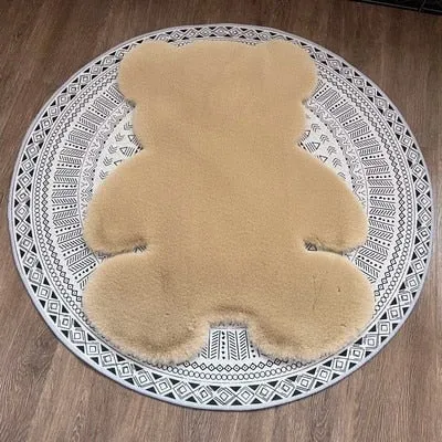 Kawaii Cartoon Bear Rug