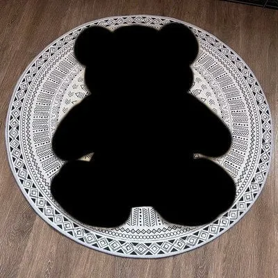 Kawaii Cartoon Bear Rug