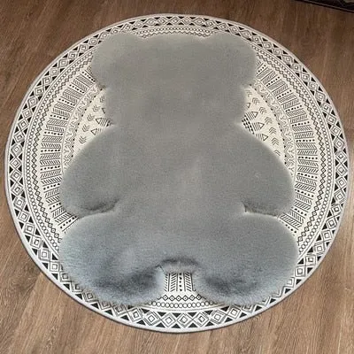 Kawaii Cartoon Bear Rug