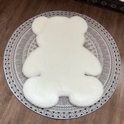 Kawaii Cartoon Bear Rug