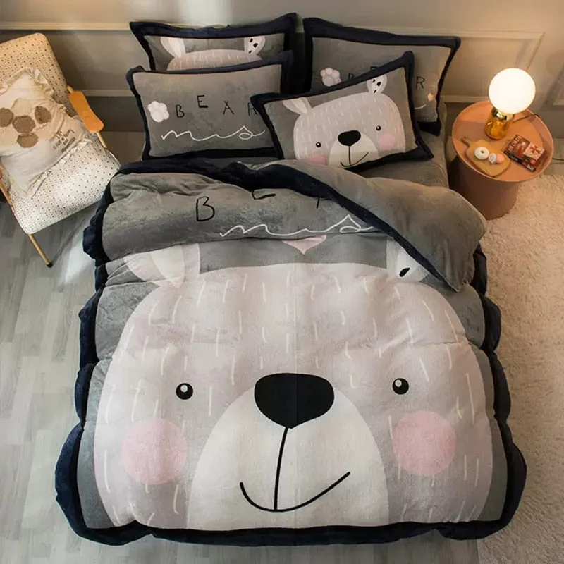 Kawaii Cute Bear Bedding Set