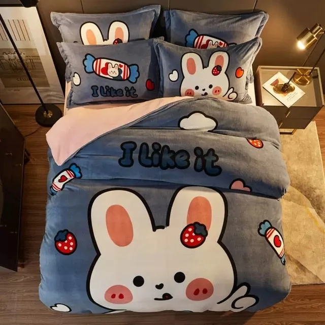 Kawaii Cute Bear Bedding Set