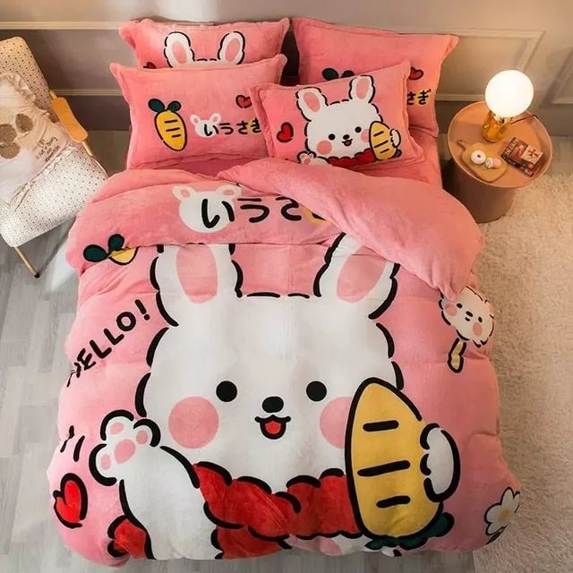 Kawaii Cute Bear Bedding Set
