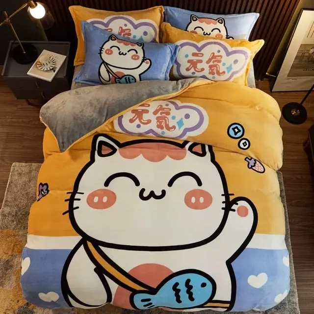 Kawaii Cute Bear Bedding Set
