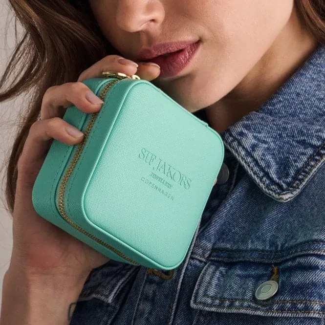Leather Jewellery Travel Box Turquoise Piccolo SJ-SY10734