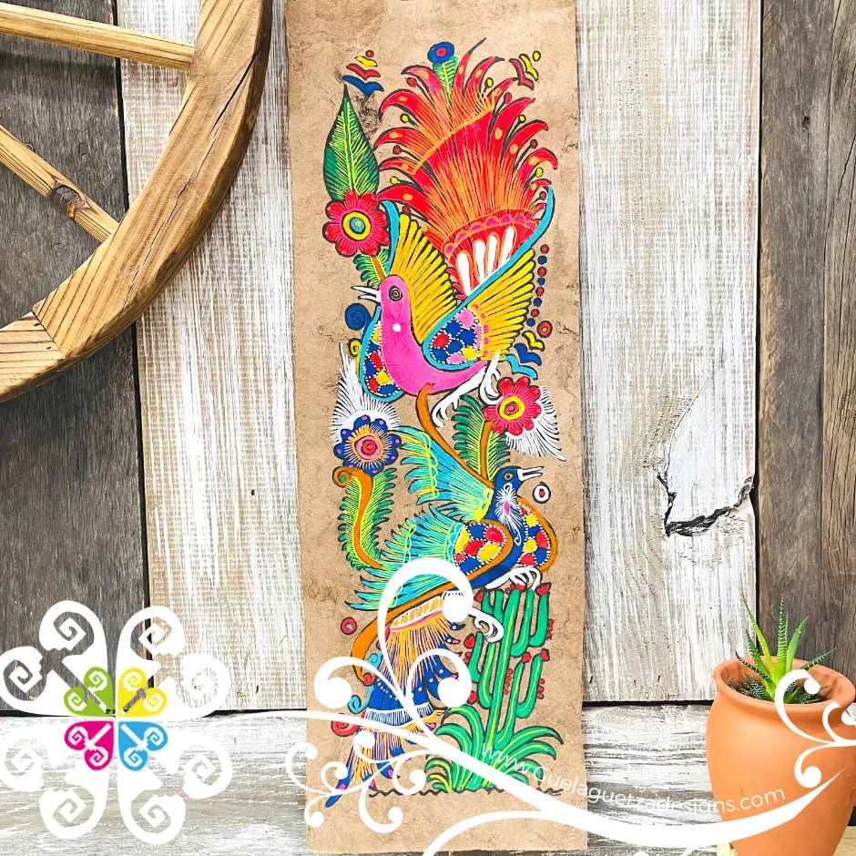 Long Medium Fauna Designs - Amate Paintings