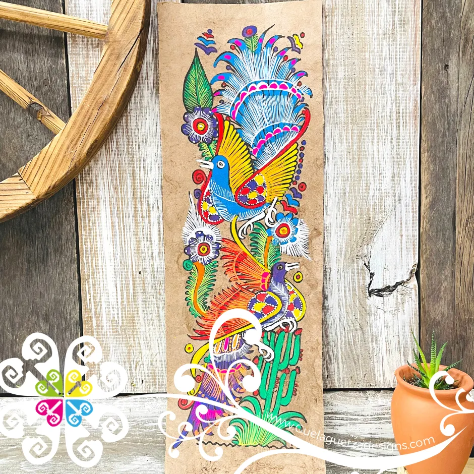 Long Medium Fauna Designs - Amate Paintings