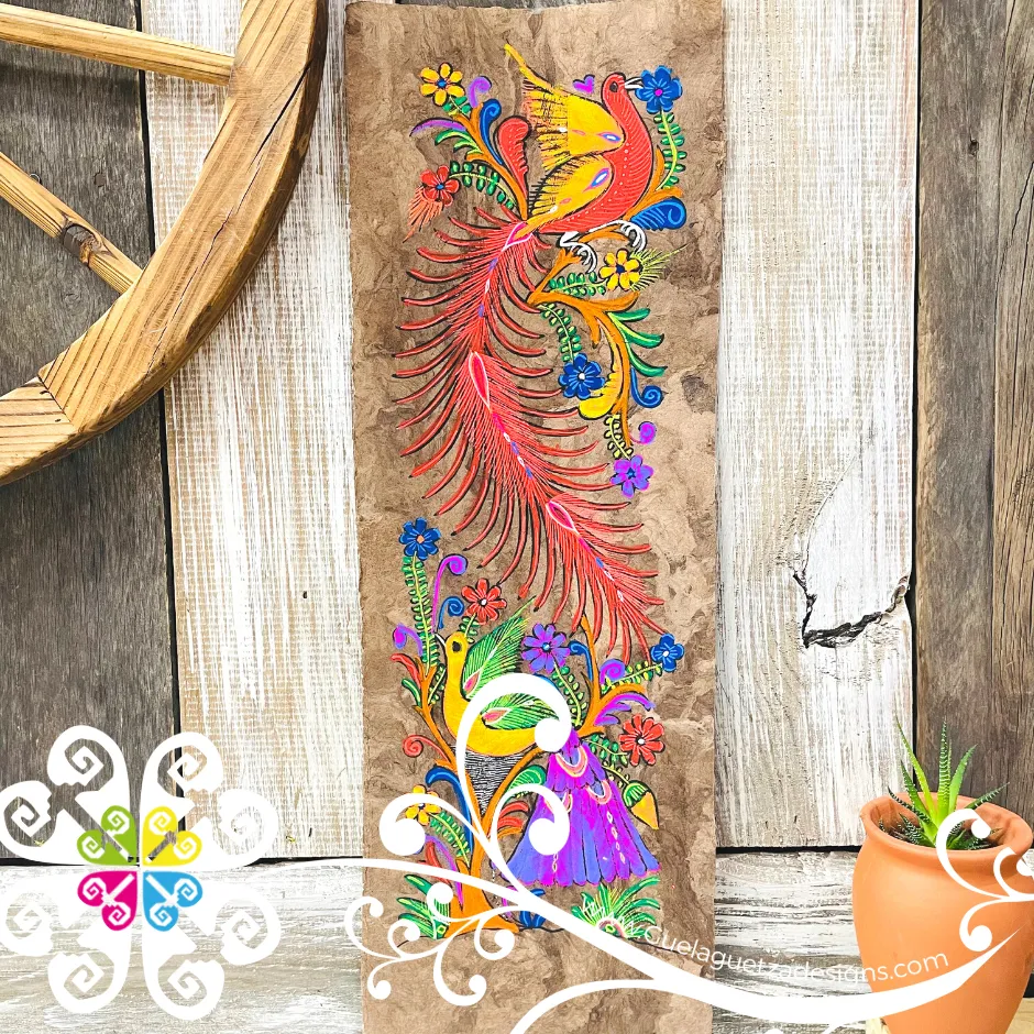 Long Medium Fauna Designs - Amate Paintings