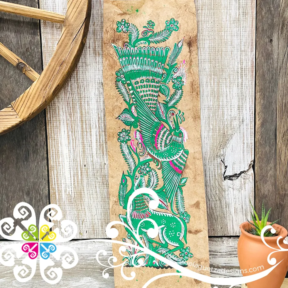 Long Medium Fauna Designs - Amate Paintings