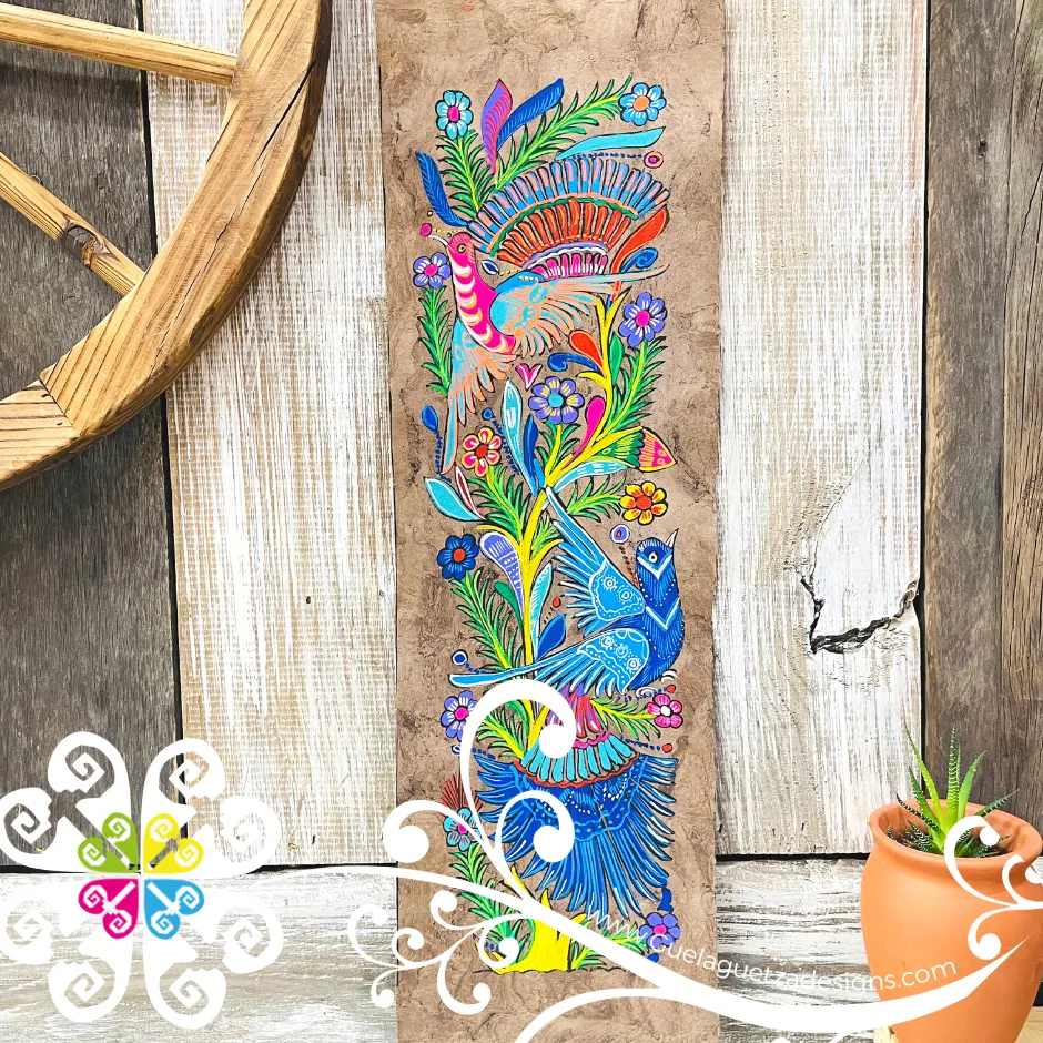 Long Medium Fauna Designs - Amate Paintings