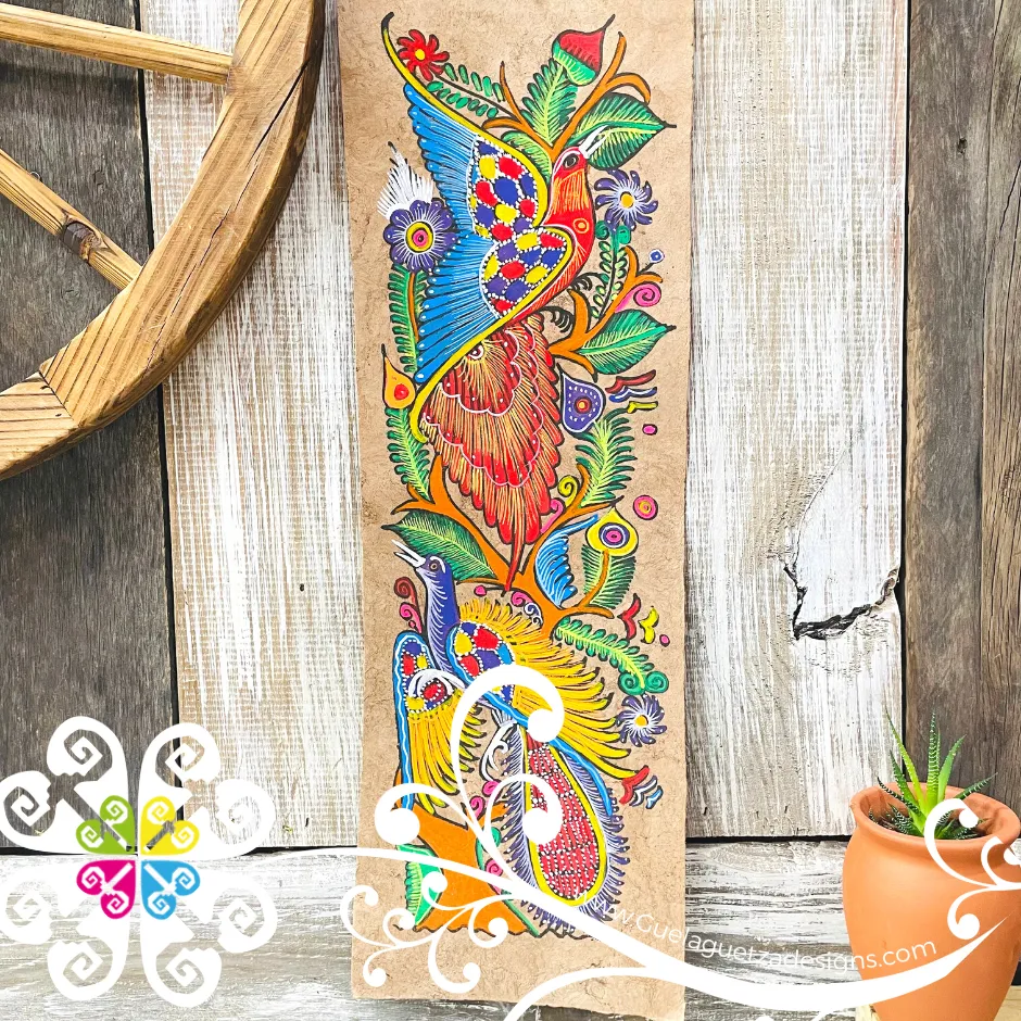 Long Medium Fauna Designs - Amate Paintings