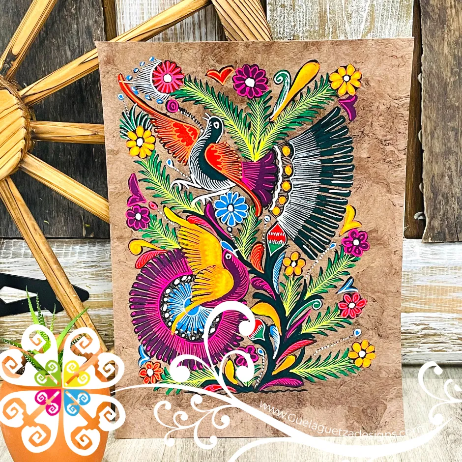 Medium Fauna Designs - Amate Paintings