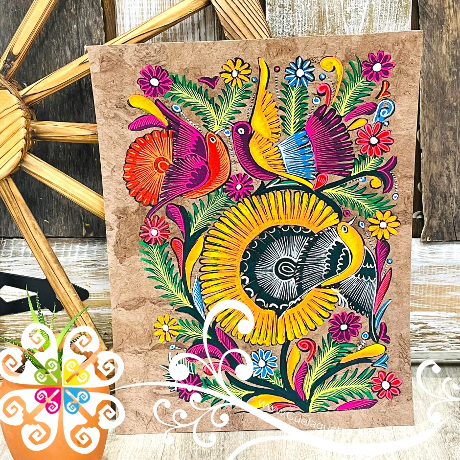 Medium Fauna Designs - Amate Paintings