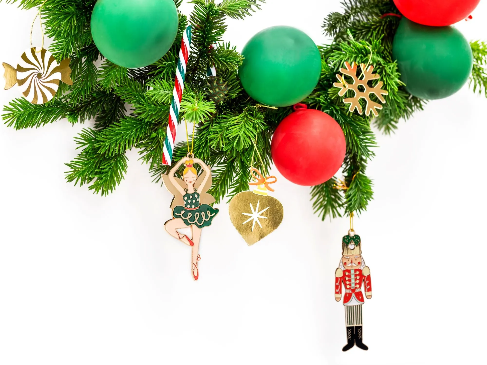Metal Nutcracker Ballerina Hanging Decoration