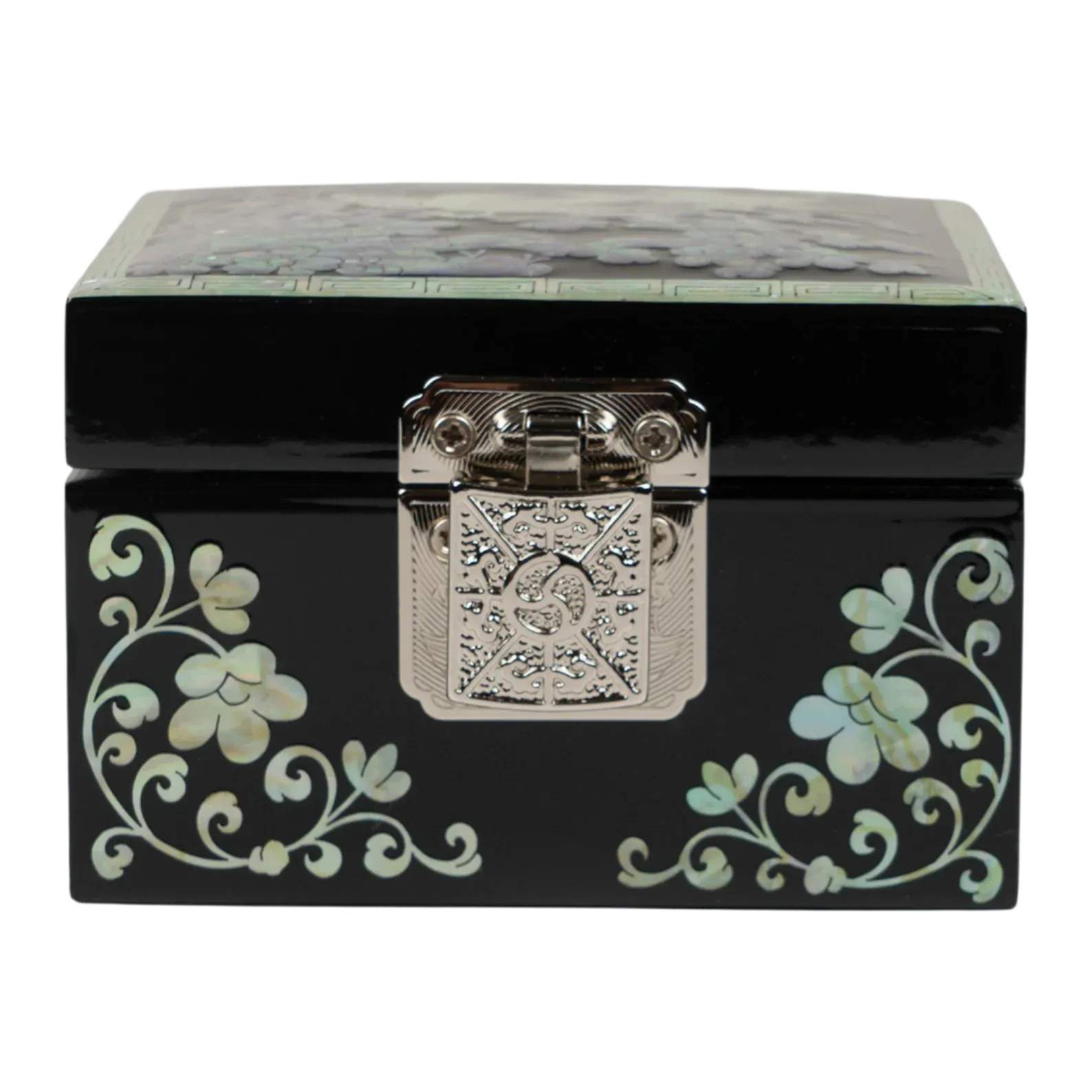Mini Birds on a Plum Blossom Jewelry Box