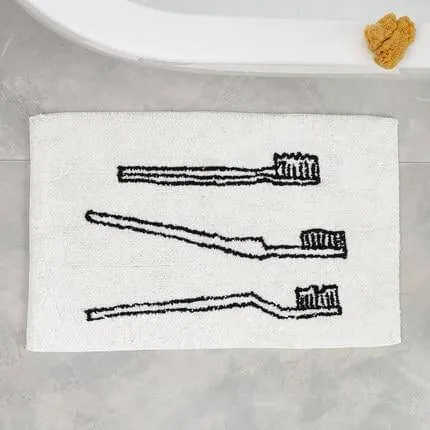Nordic Funny Bathroom Area Carpets
