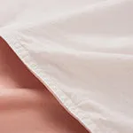 Peral Percale Bedding [Natural/Light dusty pink]
