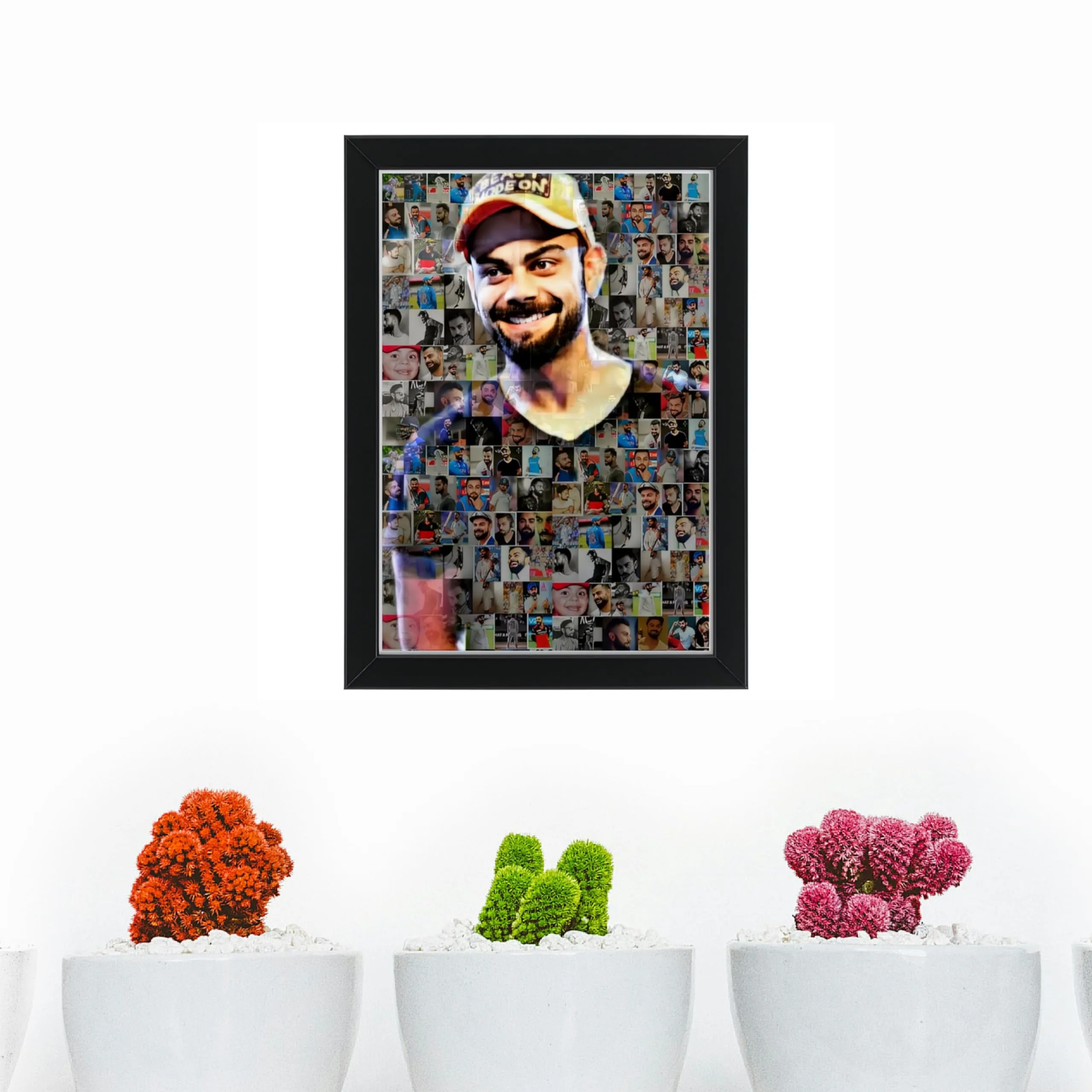 PERSONALIZED WORLD Personalized Customized Mosaic Photo Frame with mosaic photos upload (50photos, 13 x 9.5, Black)