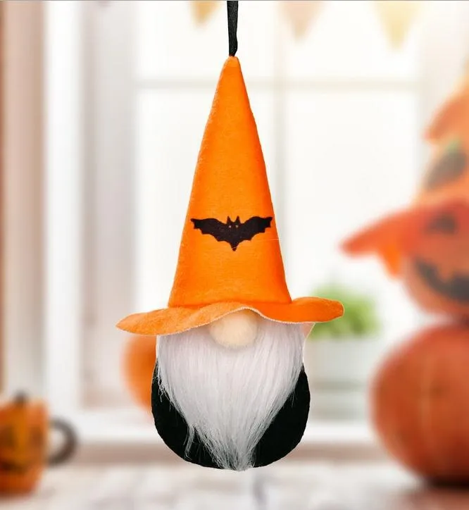 Pumpkin Halloween Decoration Party Decor For Home 2021 Pendant Kids Gift Faceless Doll Plush Beard Faceless Dwarf Doll