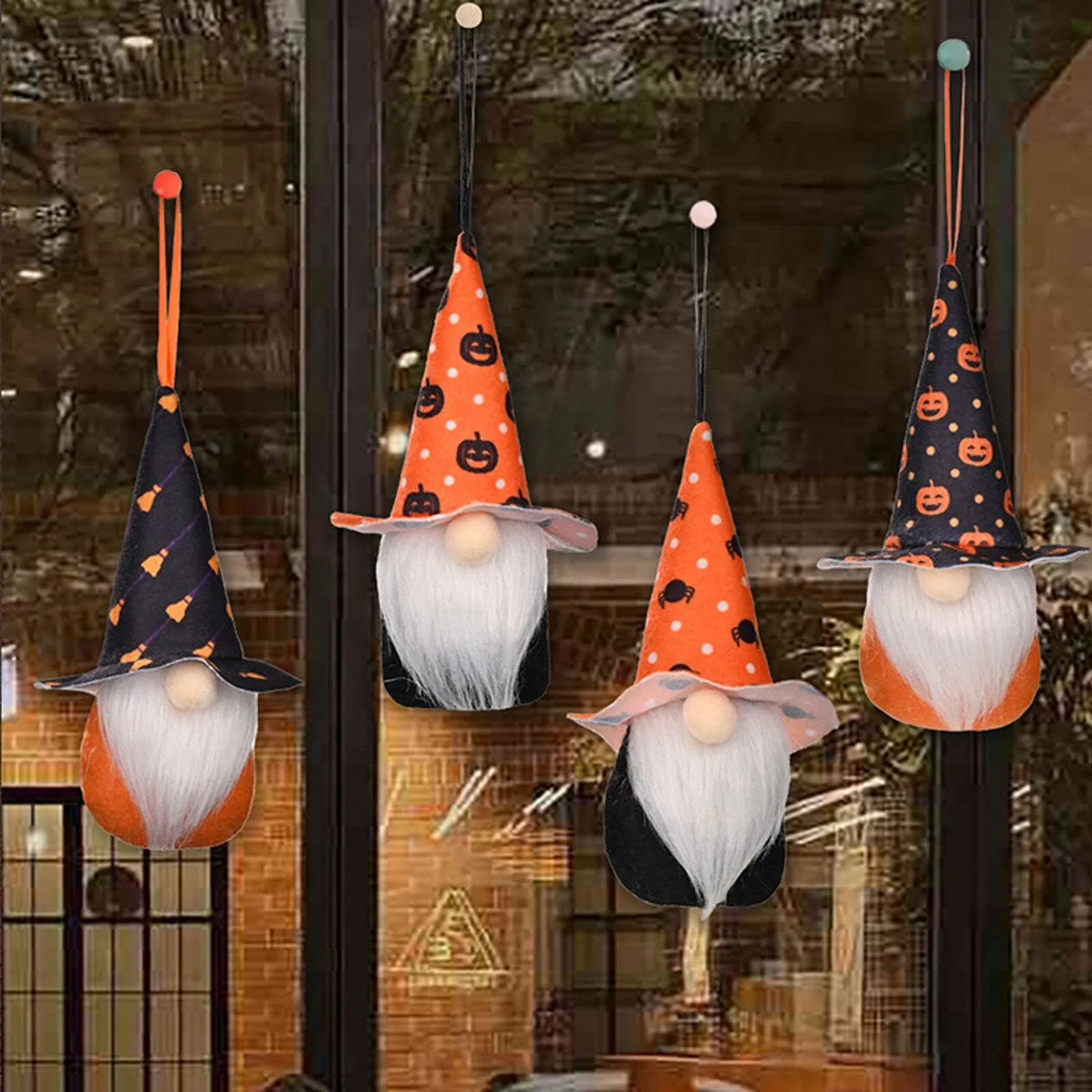 Pumpkin Halloween Decoration Party Decor For Home 2021 Pendant Kids Gift Faceless Doll Plush Beard Faceless Dwarf Doll