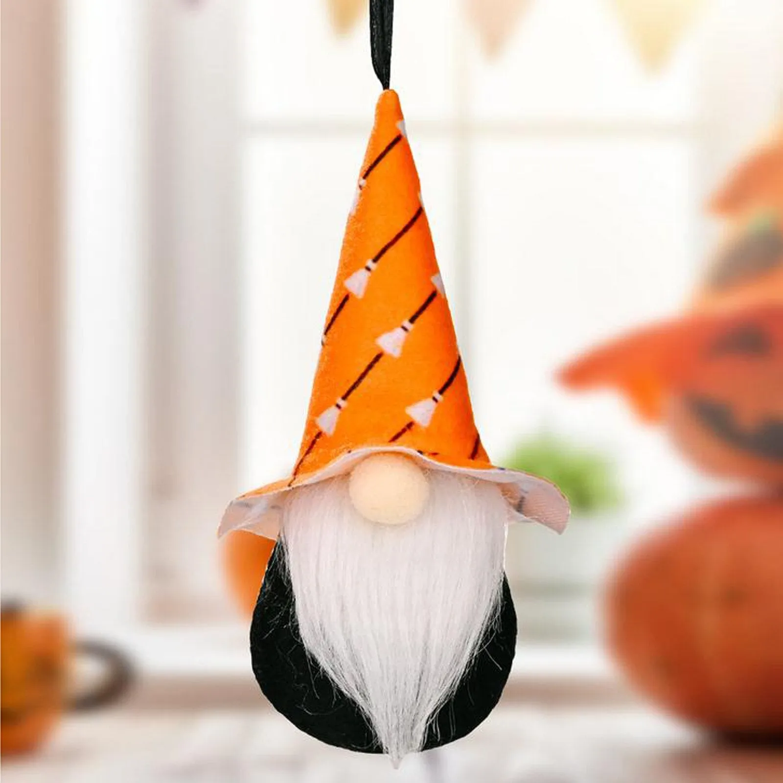 Pumpkin Halloween Decoration Party Decor For Home 2021 Pendant Kids Gift Faceless Doll Plush Beard Faceless Dwarf Doll