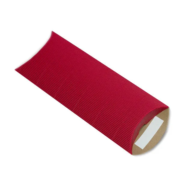 Red Pillow Boxes - Corrugated