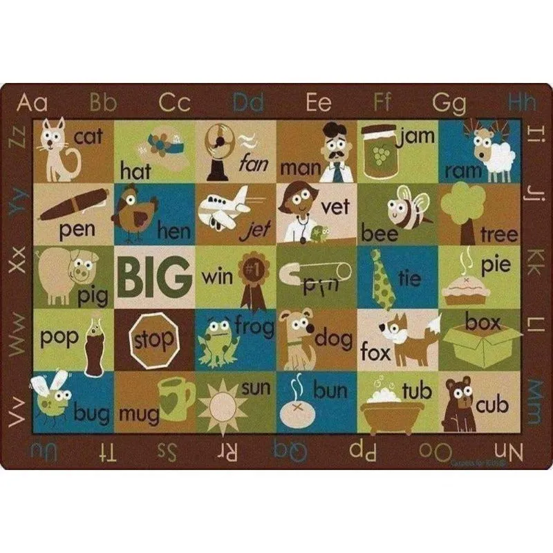 Rhyme Time Seating Rug Nature Colors