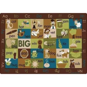 Rhyme Time Seating Rug Nature Colors