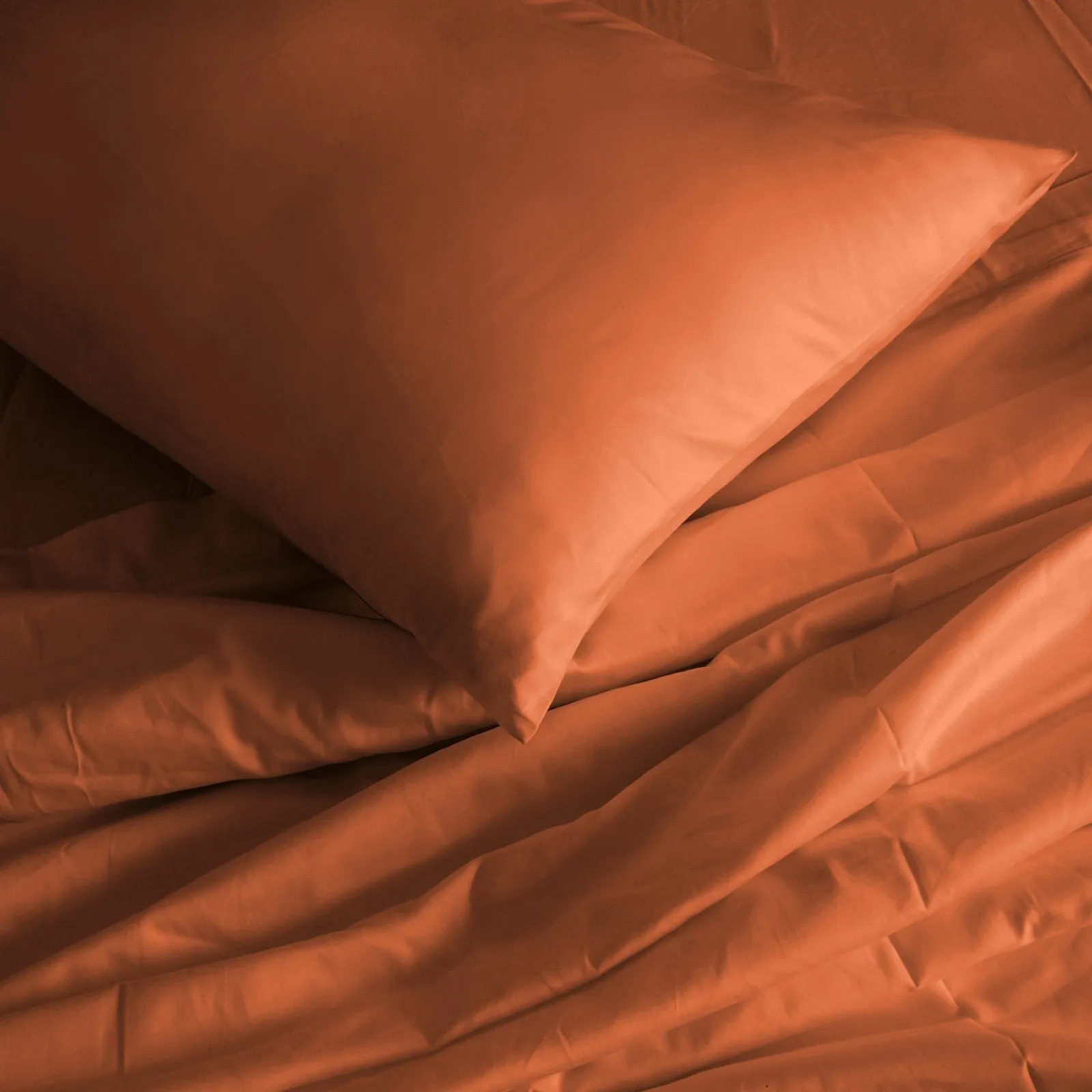Royal Comfort 1000TC Hotel Grade Bamboo Cotton Sheets Pillowcases Set Ultrasoft King Cinnamon