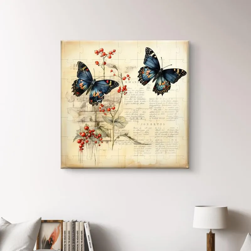 SAF Wooden Framed Butterflies Canvas Wall decor Painting for Home and office || Home décor Painting,Living Room, Bedroom,Office Room Decor - Painting for Wall DecorationCV-38094