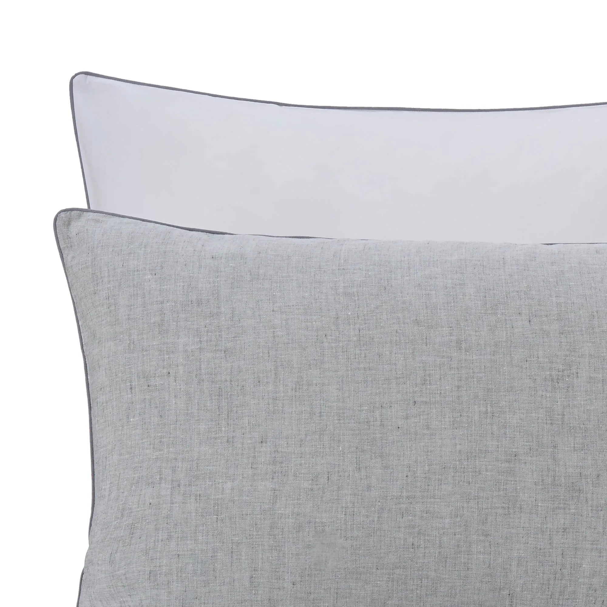 Sameiro Linen Bedding [Grey/White/Charcoal]