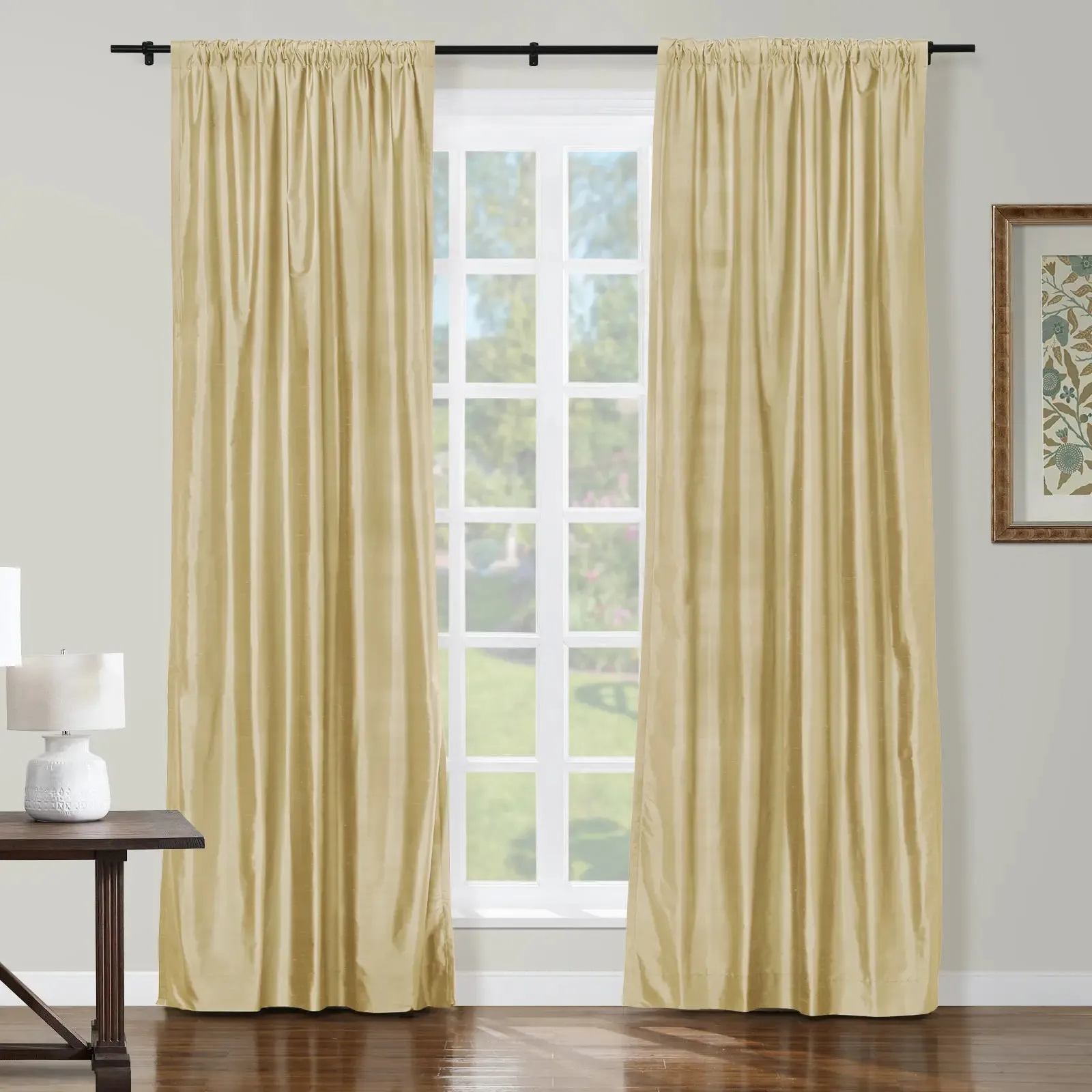 Selman Dupioni Silk Drapery Soft Top