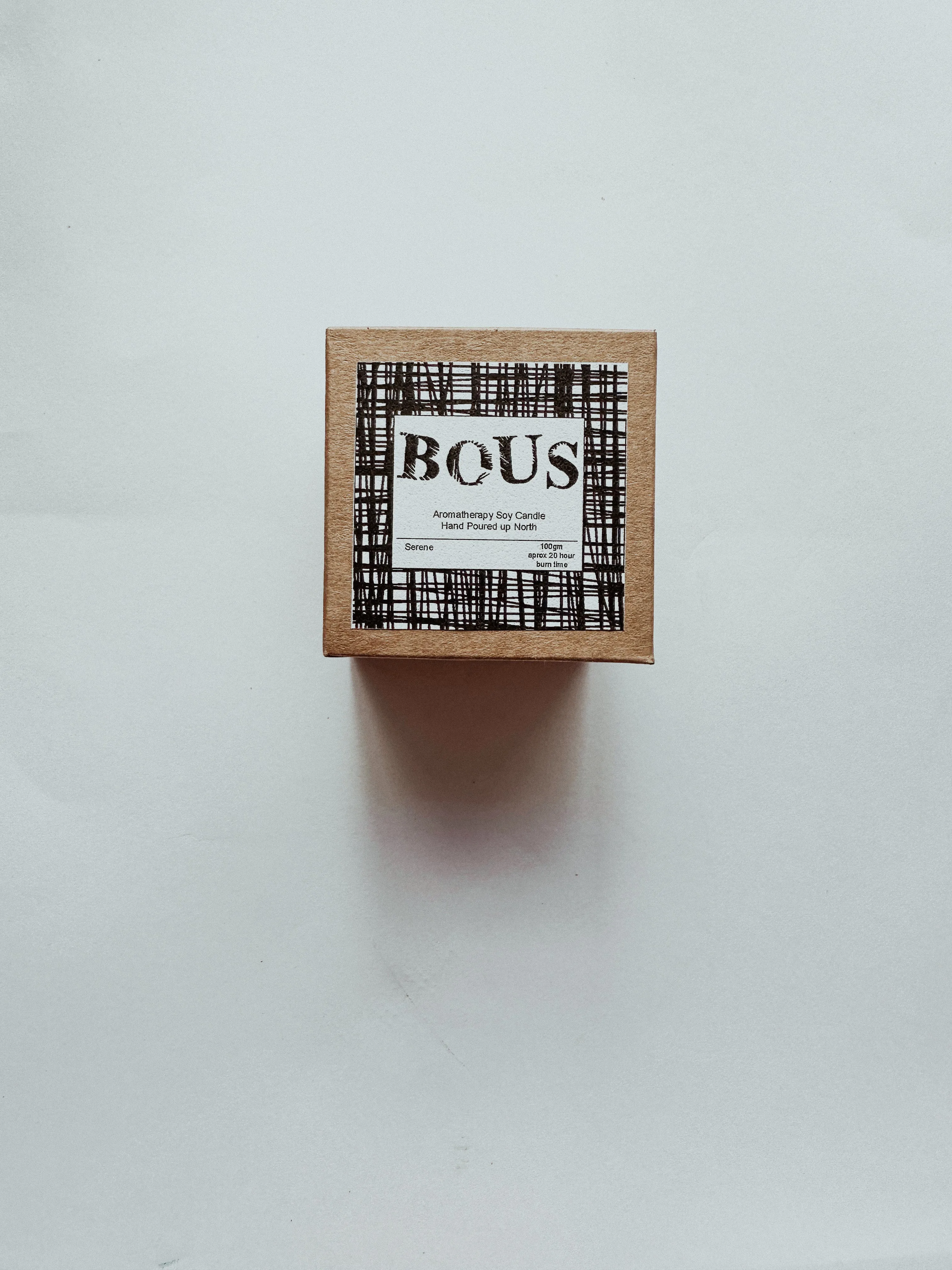 Serene - Medium Hand Poured Soy Aromatherapy Candle with Wooden Wick
