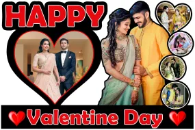 Shri Kanth Art® Customized Happy Anniversary Day Photo Frame with Standing Cut Out For Couple and Lover