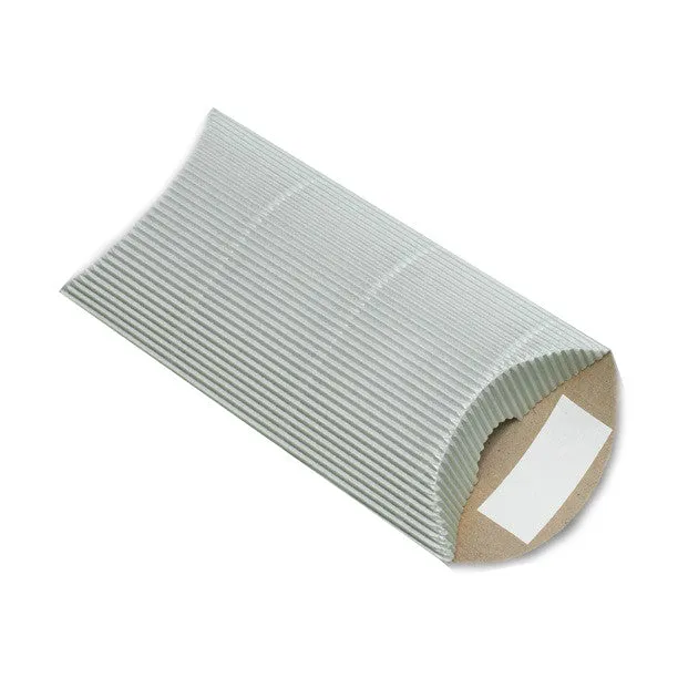 Silver Pillow Boxes - Corrugated