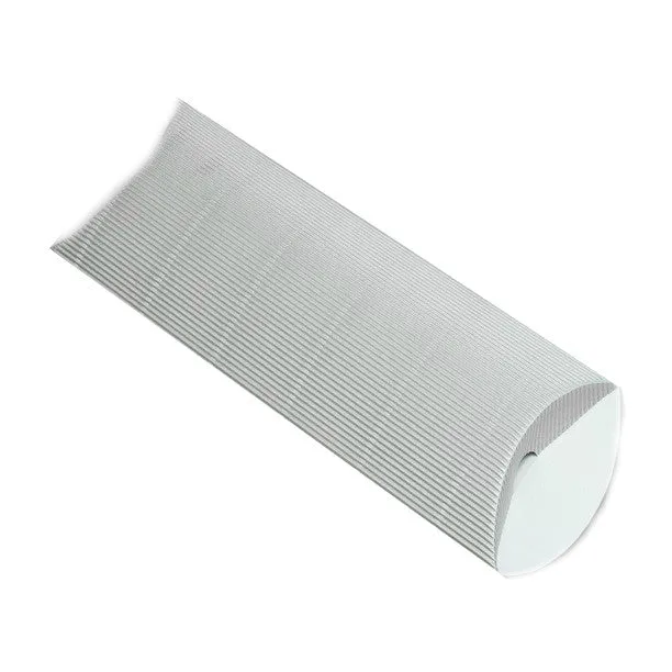 Silver Pillow Boxes - Corrugated