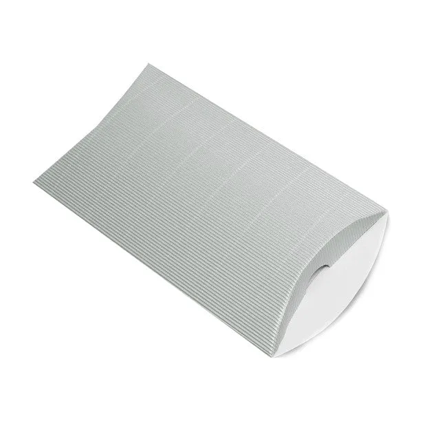 Silver Pillow Boxes - Corrugated