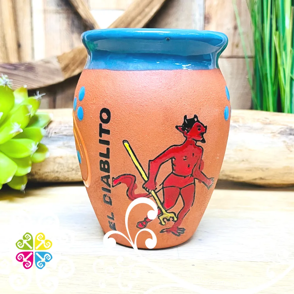 Single Cantarito Loteria - Single Clay Cantarito