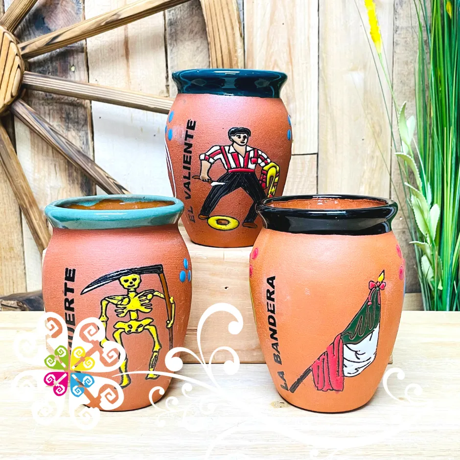 Single Cantarito Loteria - Single Clay Cantarito