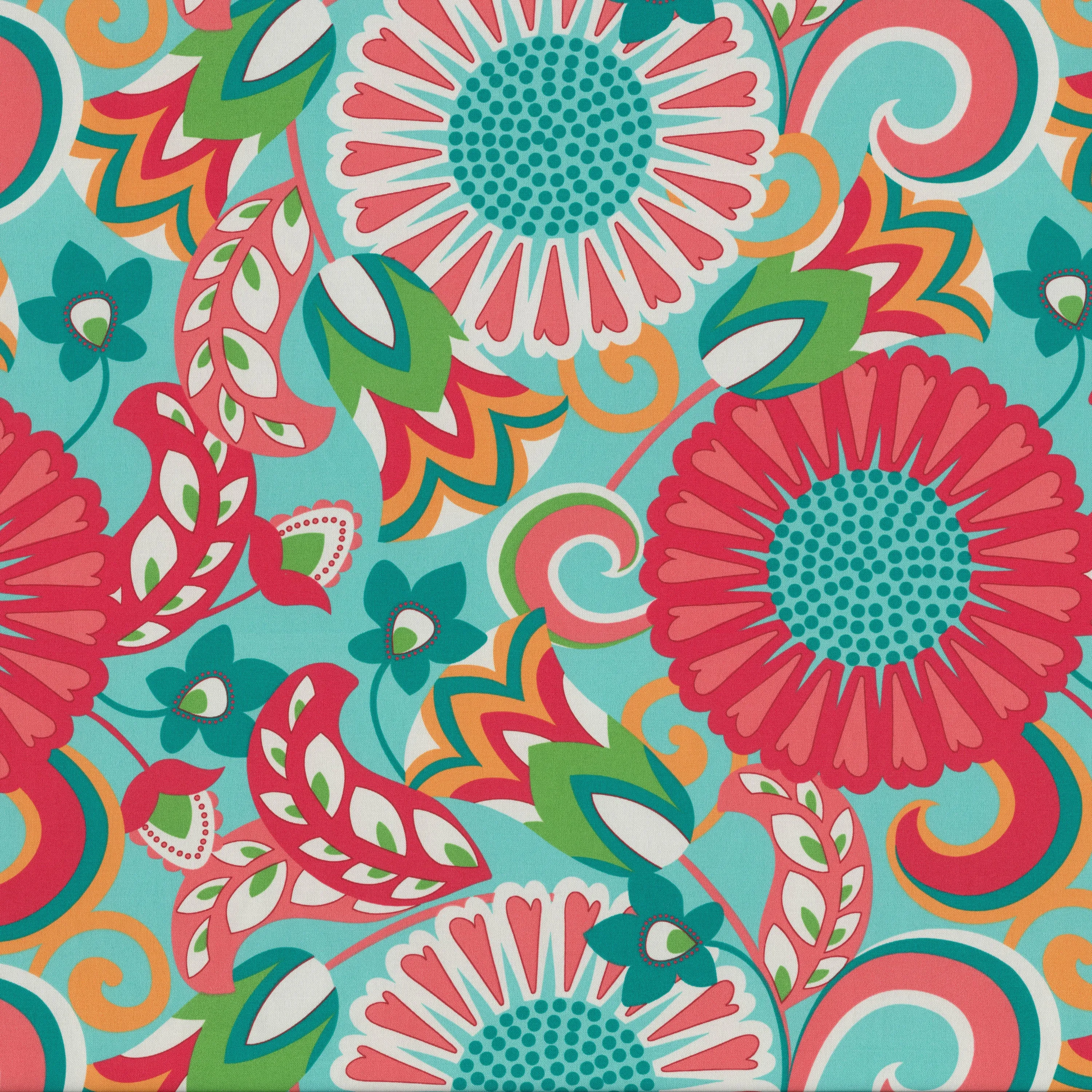 Sophia Turquoise/Coral 16.5-Inch Throw Pillow (Set Of 2)