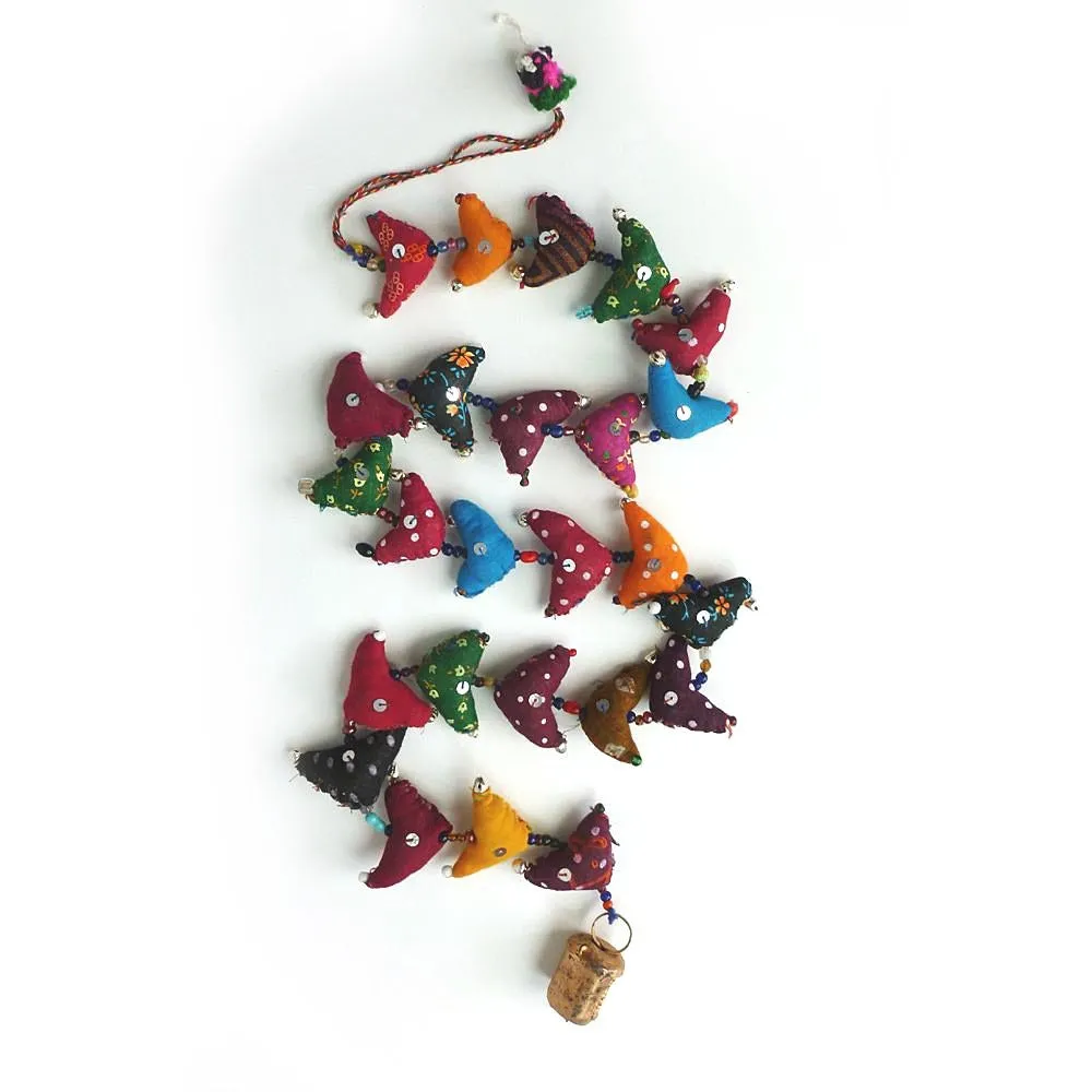 string of Indian birds hanging decoration