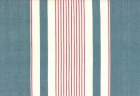 Toweling Blue w/ white&red