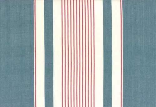 Toweling Blue w/ white&red